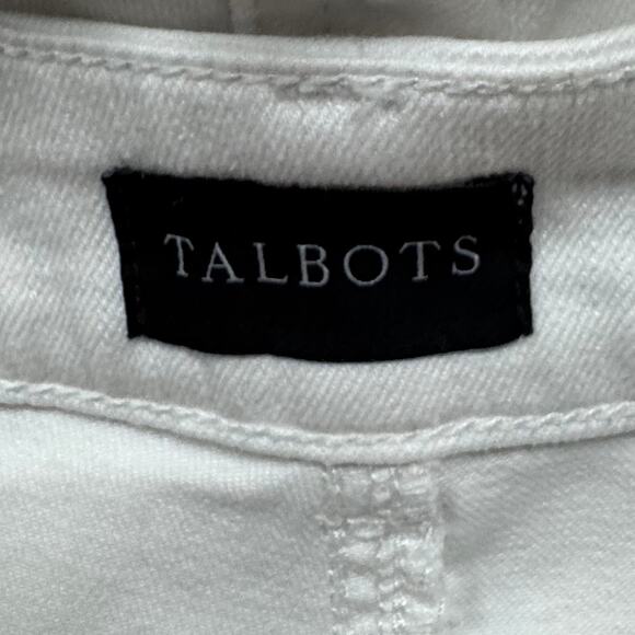 Talbots High Waist Straight Ankle Jeans White Size 10 - Picture 7 of 8